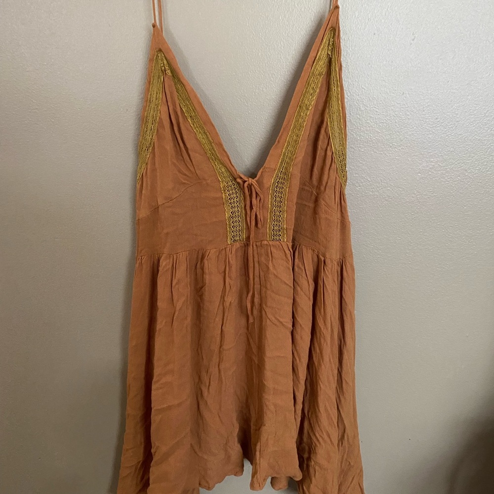 Golden Yellow Tank Top w/ Detail